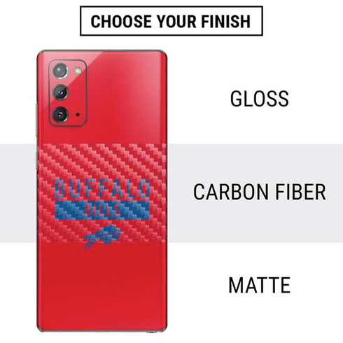 NFL Buffalo Bills Red Performance Series Galaxy Note20 5G Skin
